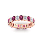 Load image into Gallery viewer, 3-carat-oval-diamond-full-eternity-band-with-pink-saphhire-in-rose-gold-fdewb8324ovgsadrpiangle5-4.00x3.00mm-nl-rg