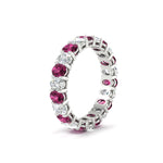 Load image into Gallery viewer, 3-carat-oval-diamond-full-eternity-band-with-pink-saphhire-in-white-gold-fdewb8324ovgsadrpiangle2-4.00x3.00mm-nl-wg