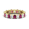 Load image into Gallery viewer, 3-carat-oval-diamond-full-eternity-band-with-pink-saphhire-in-yellow-gold-fdewb8324ovgsadrpisleep-4.00x3.00mm-nl-yg