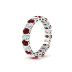 Load image into Gallery viewer, 3-carat-oval-diamond-full-eternity-band-with-ruby-in-white-gold-fdewb8324ovgrudrangle2-4.00x3.00mm-nl-wg