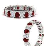 Load image into Gallery viewer, 3-carat-oval-diamond-full-eternity-band-with-ruby-in-white-gold-fdewb8324ovgrudrangle3-4.00x3.00mm-nl-wg