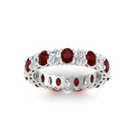 Load image into Gallery viewer, 3-carat-oval-diamond-full-eternity-band-with-ruby-in-white-gold-fdewb8324ovgrudrangle5-4.00x3.00mm-nl-wg