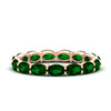 Load image into Gallery viewer, 3-carat-oval-emerald-eternity-ring-in-rose-gold-FDEWB8425OVGEMGR-3.00CT-NL-RG