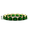 Load image into Gallery viewer, 3-carat-oval-emerald-eternity-ring-in-yellow-gold-FDEWB8425OVGEMGR-3.00CT-NL-YG-HW