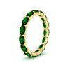 Load image into Gallery viewer, 3-carat-oval-emerald-eternity-ring-in-yellow-gold-FDEWB8425OVGEMGRANGLE2-3.00CT-NL-YG