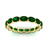 Load image into Gallery viewer, 3-carat-oval-emerald-eternity-ring-in-yellow-gold-FDEWB8425OVGEMGRANGLE5-3.00CT-NL-YG