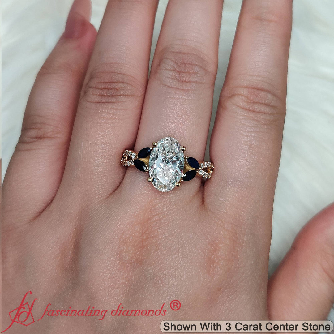 3-carat-oval-lab-diamond-twisted-vine-engagement-ring-with-sapphire-in-yellow-gold-FDENR3211R1-OV-3.50CT-NL-YG