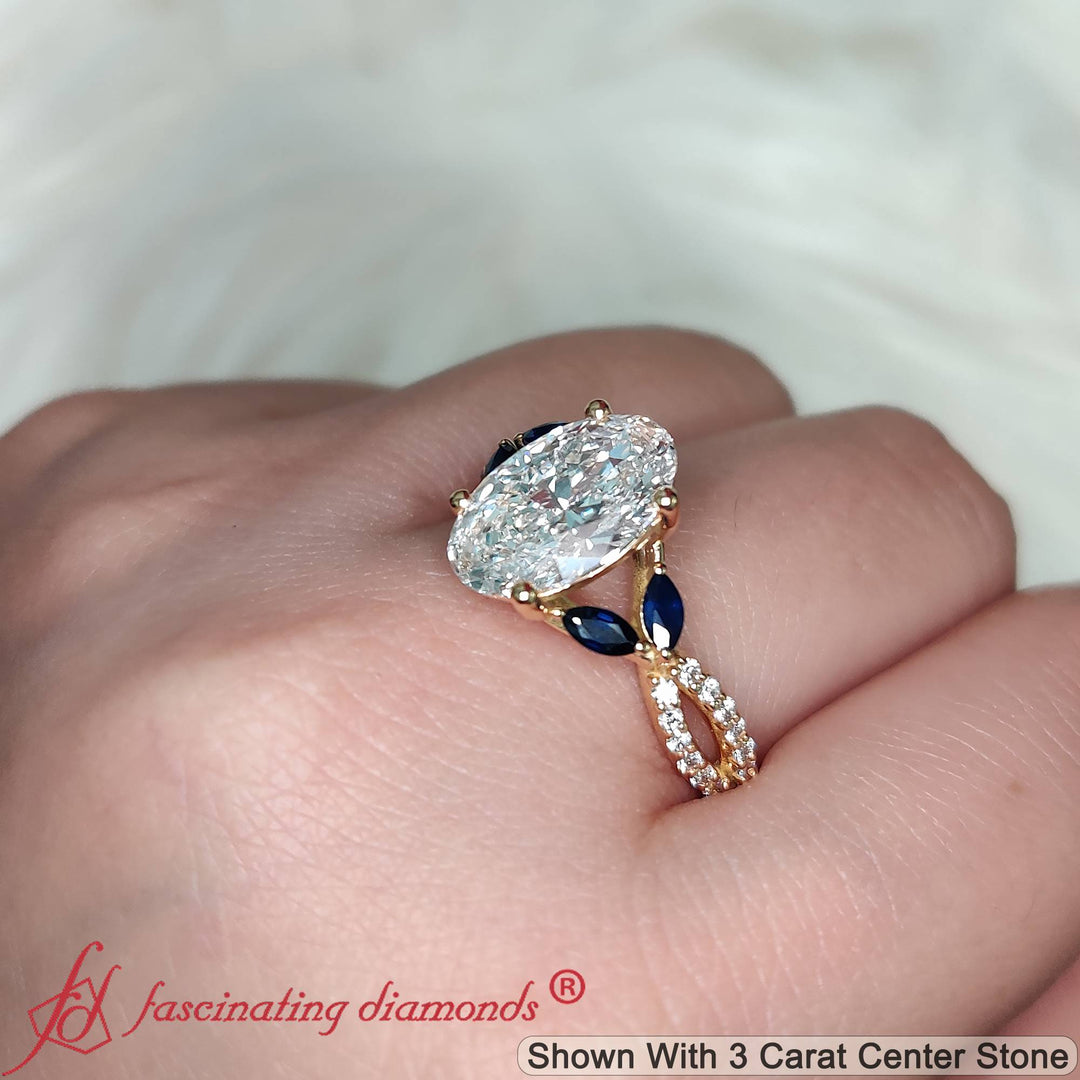 3-carat-oval-lab-diamond-twisted-vine-engagement-ring-with-sapphire-in-yellow-gold-FDENR3211R1-OV-3.50CT-NL-YG