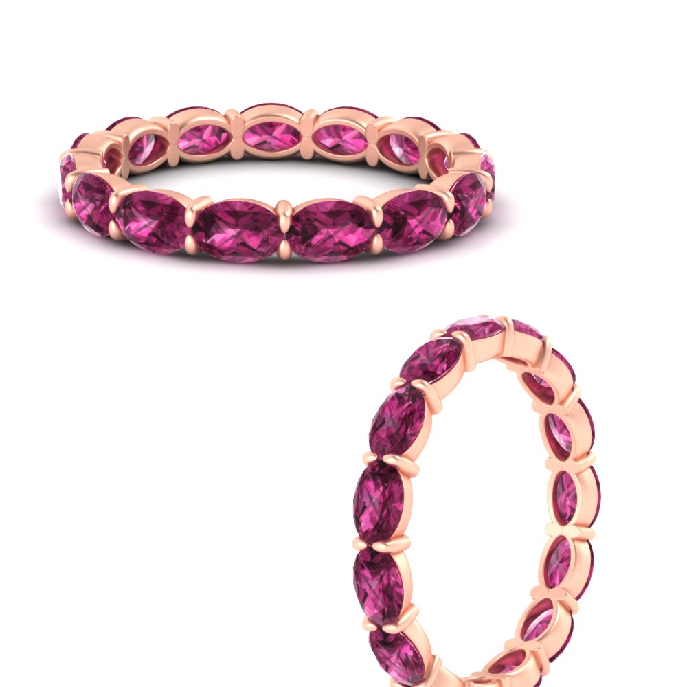 3-carat-oval-pink-sapphire-eternity-ring-in-rose-gold-FDEWB8425OVGSADRPIANGLE3-3.00CT-NL-RG