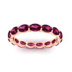 Load image into Gallery viewer, 3-carat-oval-pink-sapphire-eternity-ring-in-rose-gold-FDEWB8425OVGSADRPIANGLE5-3.00CT-NL-RG