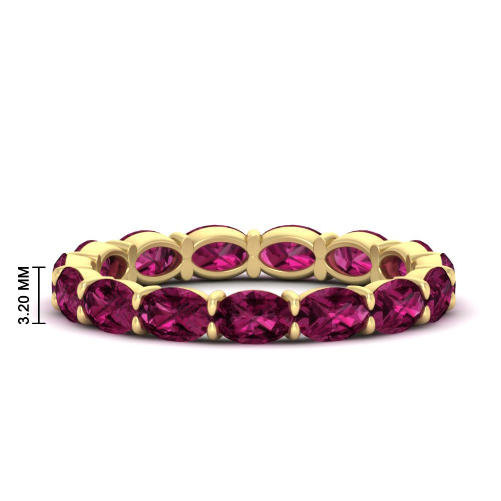 3-carat-oval-pink-sapphire-eternity-ring-in-yellow-gold-FDEWB8425OVGSADRPI-3.00CT-NL-YG-HW