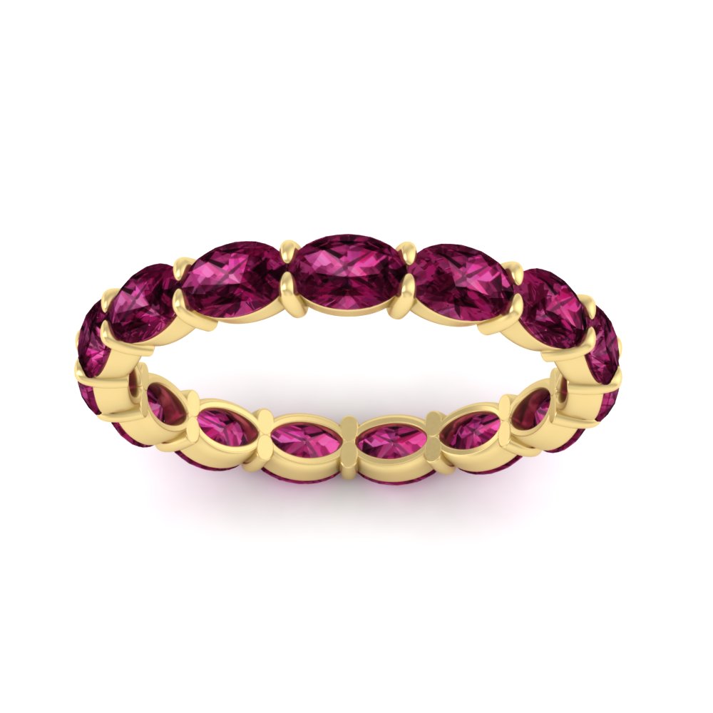 3-carat-oval-pink-sapphire-eternity-ring-in-yellow-gold-FDEWB8425OVGSADRPIANGLE5-3.00CT-NL-YG