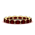 Load image into Gallery viewer, 3-carat-oval-ruby-eternity-ring-in-yellow-gold-FDEWB8425OVGRUDR-3.00CT-NL-YG