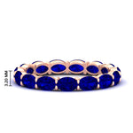 Load image into Gallery viewer, 3-carat-oval-sapphire-eternity-ring-in-rose-gold-FDEWB8425OVGSABL-3.00CT-NL-RG-HW