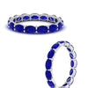 Load image into Gallery viewer, 3-carat-oval-sapphire-eternity-ring-in-white-gold-FDEWB8425OVGSABLANGLE3-3.00CT-NL-WG
