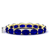Load image into Gallery viewer, 3-carat-oval-sapphire-eternity-ring-in-yellow-gold-FDEWB8425OVGSABL-3.00CT-NL-YG-HW
