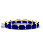 Load image into Gallery viewer, 3-carat-oval-sapphire-eternity-ring-in-yellow-gold-FDEWB8425OVGSABL-3.00CT-NL-YG-HW