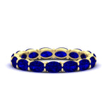 Load image into Gallery viewer, 3-carat-oval-sapphire-eternity-ring-in-yellow-gold-FDEWB8425OVGSABL-3.00CT-NL-YG