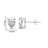 Load image into Gallery viewer, One Carat Diamond Pear Cut 3 Prong Earring