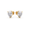 Load image into Gallery viewer, One Carat Diamond Pear Cut 3 Prong Earring