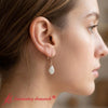Load image into Gallery viewer, 3-carat-pear-shape-diamond-lever-back-drop-earrings-in-rose-gold-FDEAR11236PE-model