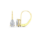 Load image into Gallery viewer, 3-carat-pear-shape-diamond-stud-earrings-in-yellow-gold-FDEAR9225PE-3.00CT-NL-YG
