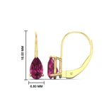 Load image into Gallery viewer, 3-carat-pear-shape-pink-sapphire-stud-earrings-in-yellow-gold-FDEAR9225PEGSADRPI-3.00CT-NL-YG
