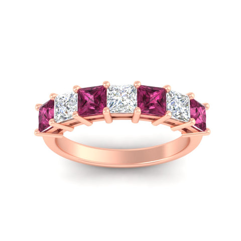 3-carat-princess-cut-7-stone-pink-sapphire-wedding-band-in-rose-gold-fdwb8008prgsadrpiangle5-3.00ct-nl-rg.jpg