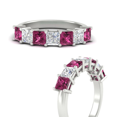 3-carat-princess-cut-7-stone-pink-sapphire-wedding-band-in-white-gold-fdwb8008prgsadrpiangle3-3.00ct-nl-wg.jpg