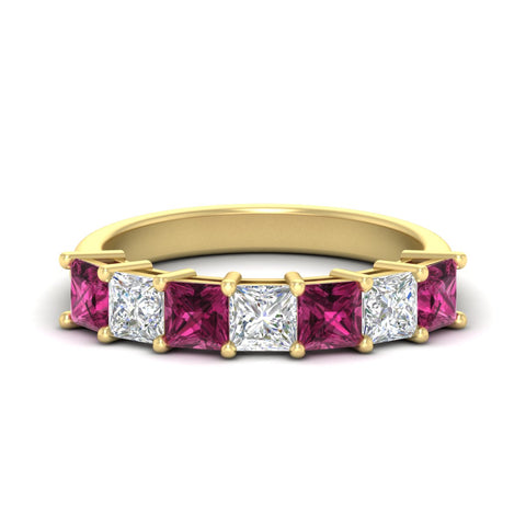 3-carat-princess-cut-7-stone-pink-sapphire-wedding-band-in-yellow-gold-fdwb8008prgsadrpisleep-3.00ct-nl-yg.jpg