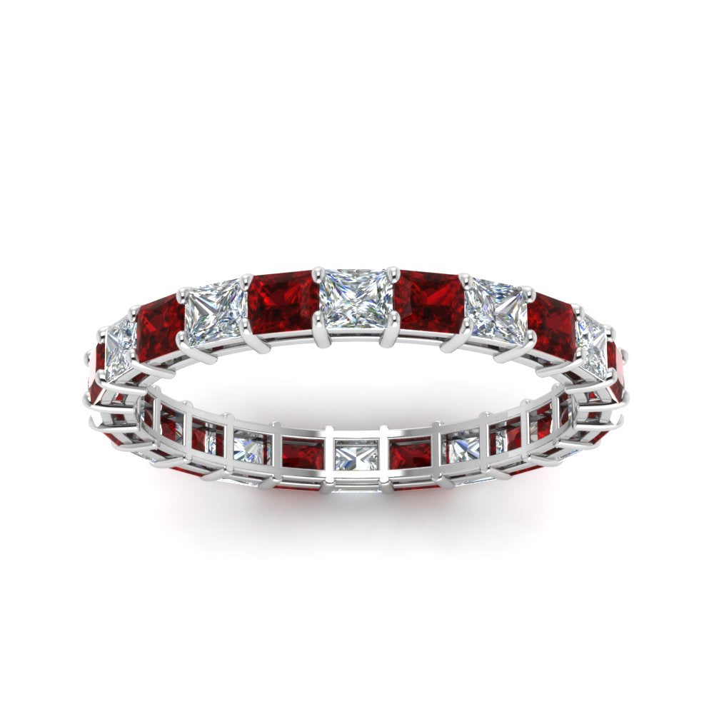 3-carat-princess-cut-diamond-eternity-ring-with-ruby-in-white-gold-FDEWB8675PR-3.0CTGRUDRANGLE5-NL-WG
