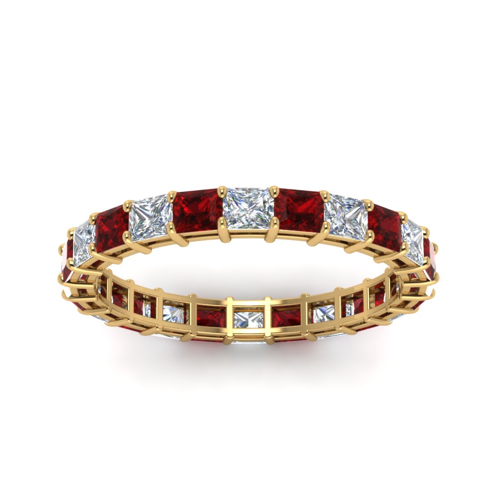 3-carat-princess-cut-diamond-eternity-ring-with-ruby-in-yellow-gold-FDEWB8675PR-3.0CTGRUDRANGLE5-NL-YG