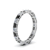 Load image into Gallery viewer, 3-carat-princess-cut-eternity-ring-in-white-gold-with-black-diamond-in-white-gold-FDEWB8675PR-3.0CTGBLACKANGLE2-NL-WG