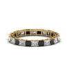 Load image into Gallery viewer, 3-carat-princess-cut-eternity-ring-in-yellow-gold-with-black-diamond-in-yellow-gold-FDEWB8675PR-3.0CTGBLACK-NL-YG