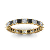Load image into Gallery viewer, 3-carat-princess-cut-eternity-ring-in-yellow-gold-with-black-diamond-in-yellow-gold-FDEWB8675PR-3.0CTGBLACKANGLE5-NL-YG