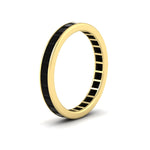 Load image into Gallery viewer, 3-carat-princess-cut-women_s-eternity-black-diamond-wedding-band-in-yellow-gold-FDEWB160PRBGBLACKANGLE2-3.00CT-NL-YG.jpg?v=1766128419
