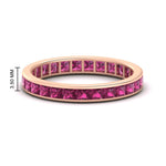 Load image into Gallery viewer, 3-carat-princess-cut-women_s-eternity-pink-sapphire-wedding-band-in-rose-gold-FDEWB160PRBGSADRPI-3.00CT-NL-RG-HW.jpg?v=1766128419