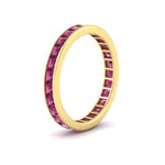 Load image into Gallery viewer, 3-carat-princess-cut-women_s-eternity-pink-sapphire-wedding-band-in-yellow-gold-FDEWB160PRBGSADRPIANGLE2-3.00CT-NL-YG.jpg?v=1766128419