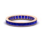 Load image into Gallery viewer, 3-carat-princess-cut-women_s-eternity-sapphire-wedding-band-in-rose-gold-FDEWB160PRBGSABL-3.00CT-NL-RG.jpg?v=1766128419