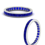 Load image into Gallery viewer, 3-carat-princess-cut-women_s-eternity-sapphire-wedding-band-in-white-gold-FDEWB160PRBGSABLANGLE3-3.00CT-NL-WG.jpg?v=1766128419