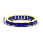 Load image into Gallery viewer, 3-carat-princess-cut-women_s-eternity-sapphire-wedding-band-in-yellow-gold-FDEWB160PRBGSABL-3.00CT-NL-YG-HW.jpg?v=1766128419