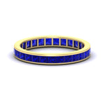 Load image into Gallery viewer, 3-carat-princess-cut-women_s-eternity-sapphire-wedding-band-in-yellow-gold-FDEWB160PRBGSABL-3.00CT-NL-YG.jpg?v=1766128419