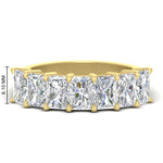 Load image into Gallery viewer, 3-carat-radiant-cut-diamond-wedding-band-for-women-in-yellow-gold-FD8008RAB-3.00CT-NL-YG-HW
