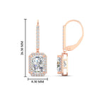 Load image into Gallery viewer, 3-carat-rectangular-halo-diamond-lever-back-earrings-in-rose-gold-FD-EAR11235RAANGLE1-3.00CT-NL-RG-HW
