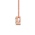 Thumbnail 5 - 3 Carat Round Bezel Solitaire Diamond Pendant