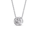 Thumbnail 10 - 3 Carat Round Bezel Solitaire Diamond Pendant