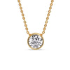 Load image into Gallery viewer, 3 Carat Round Bezel Solitaire Diamond Pendant
