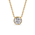 Thumbnail 13 - 3 Carat Round Bezel Solitaire Diamond Pendant