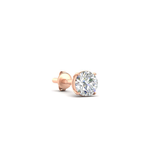 3 Carat Round Cut Diamond Stud Earring For Men