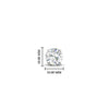 Load image into Gallery viewer, 3 Carat Round Cut Diamond Stud Earring For Men